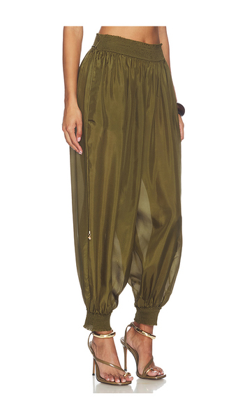  Zimmermann Mahon Harem Pant In Olive. Size 0/xs. Also In 1/s, 2/m, 3/l. 