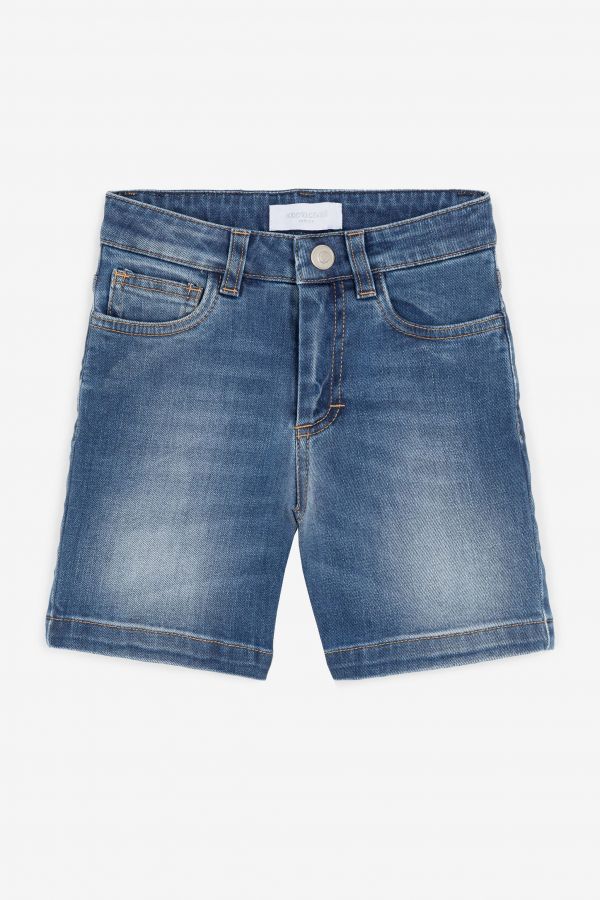  Roberto Cavalli Animalier Patchwork-print Appliqué Denim Shorts - Male Ready To Wear Medium Blue 12a 