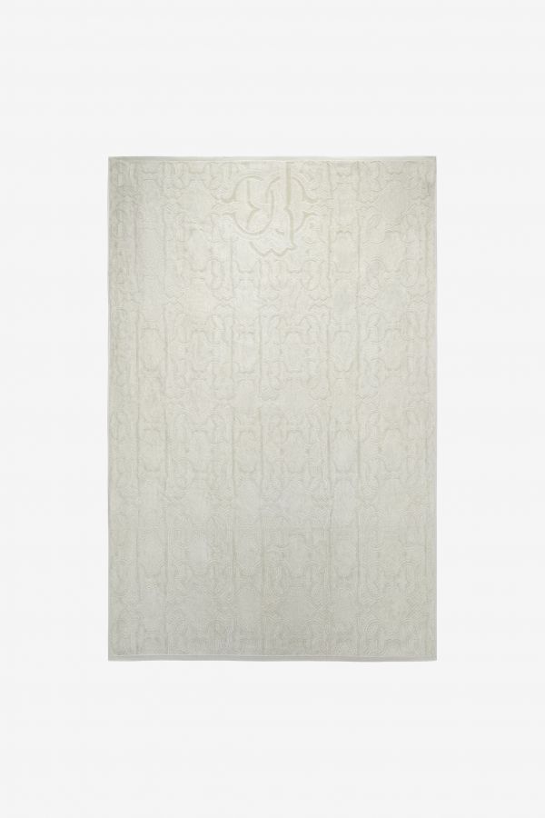  Roberto Cavalli Araldico Towel -  Textiles Gray Unica 