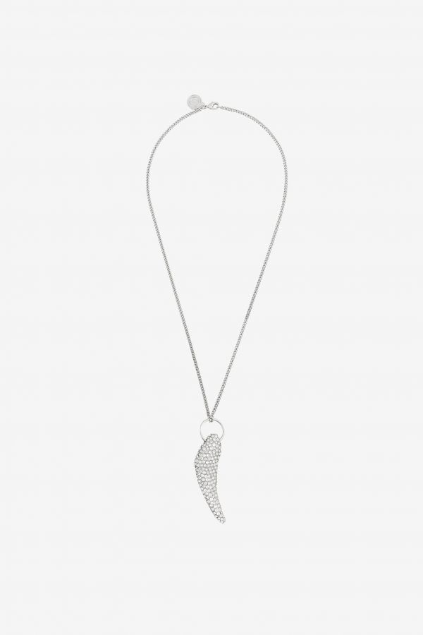  Roberto Cavalli Crystal-embellished Tiger Tooth Necklace - Male Bags & Accessories Nikel/crystal Unica 