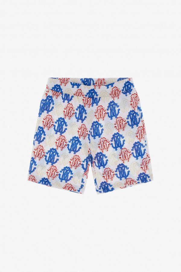  Roberto Cavalli Monogrammed Shorts - Male Ready To Wear Multicolor 12m 