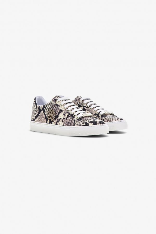  Roberto Cavalli Python Print Sneakers - Female Shoes Print Python/python 40 