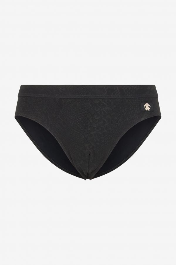  Roberto Cavalli Python-print Swim Briefs - Male Ready To Wear Black 4 