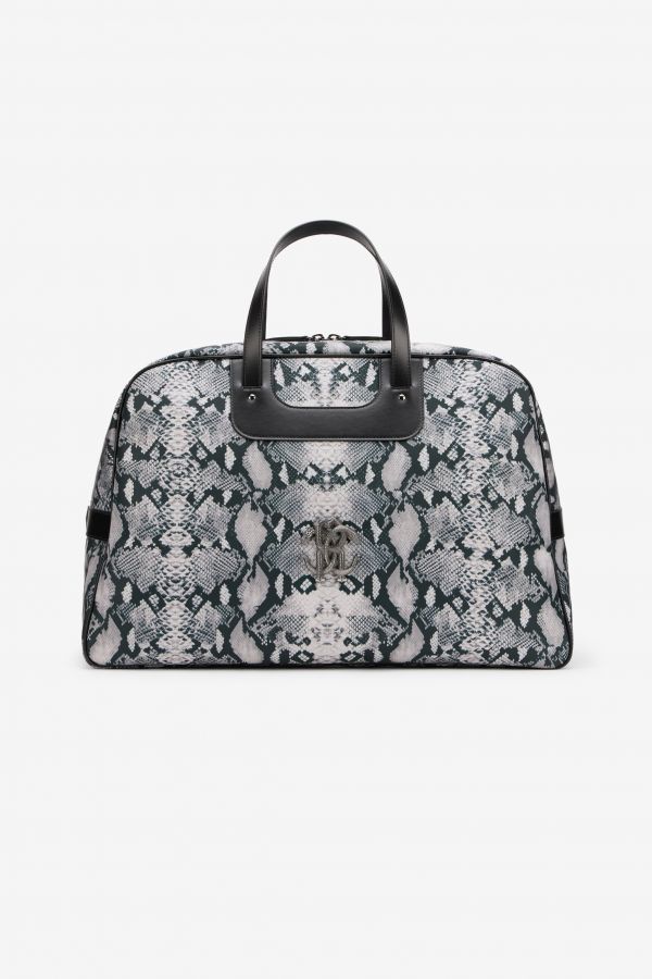  Roberto Cavalli Python Print Top Handle Handbag - Male Bags Pitone Unica 