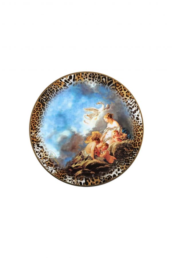  Roberto Cavalli Wild Leda-print Charger Plate -  Tableware Light Blue Unica 