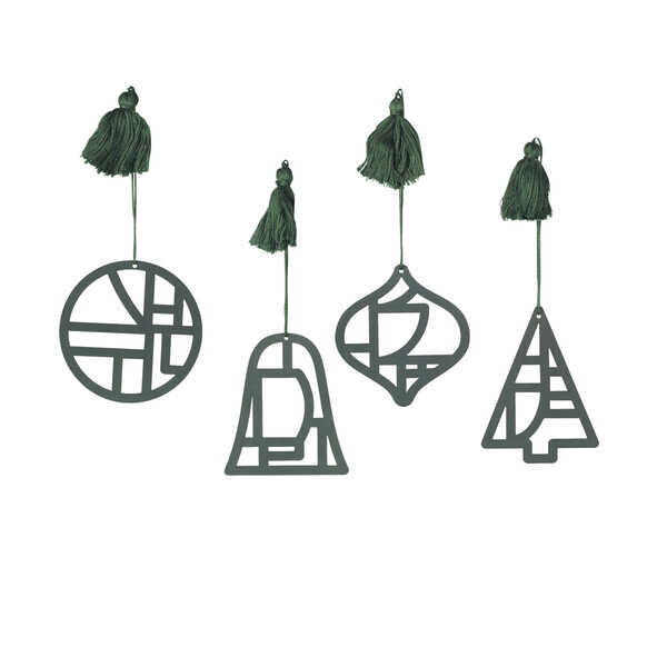  Broste Copenhagen  Christmas Decorations Fili X4  () 