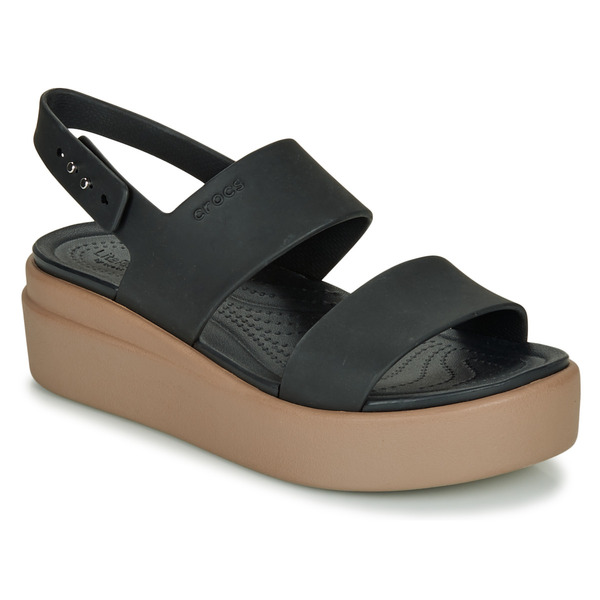  Crocs  Flat Sandals Crocs Brooklyn Low Wedge W  (women) 