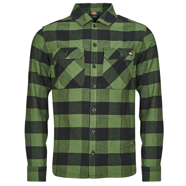  Dickies  Long Sleeved Shirt New Sacramento Shirt Pine Green  (men) 