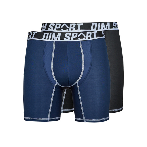  Dim  Boxer Shorts Dim Sport Boxer Long Microfibre Pack X2  (men) 