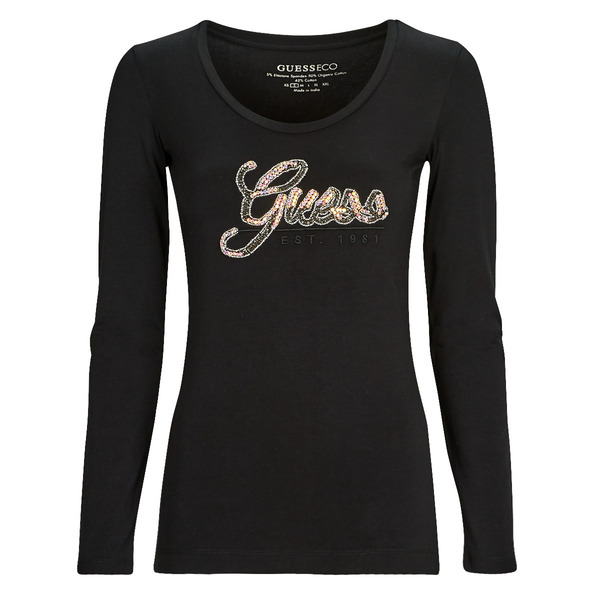  Guess  Long Sleeve T-shirt Ls Sn Guess Script Tee  (women) 