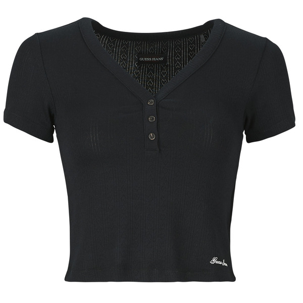  Guess  T Shirt Gj Pointelle Ss Henley  (women) 