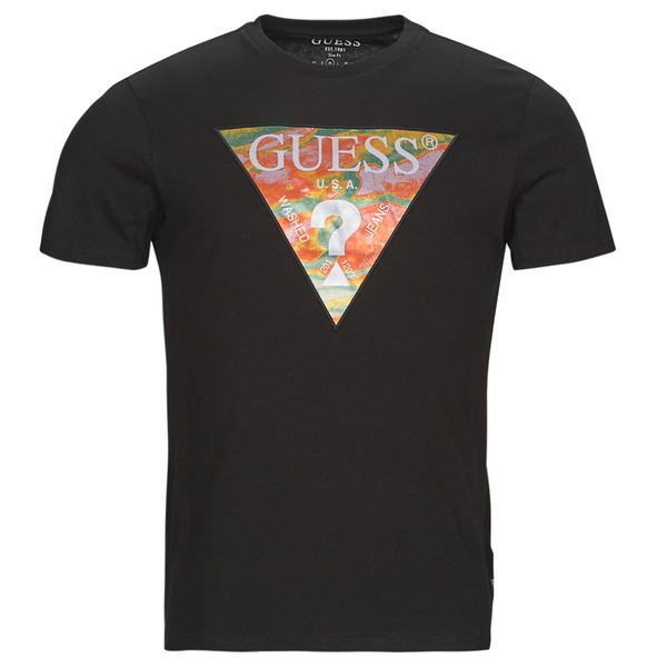  Guess  T Shirt Ss Bsc Abstract Tri Logo Tee  (men) 