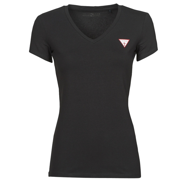  Guess  T Shirt Ss Vn Mini Triangle Tee  (women) 