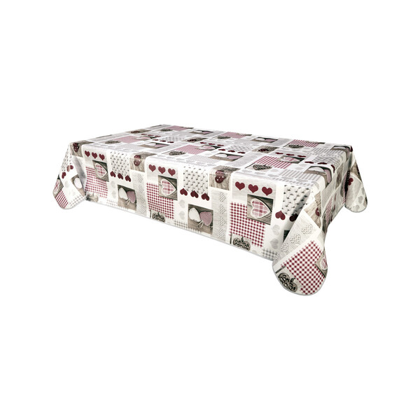  Habitable  Tablecloth Berneix - Blanc - 140x200 Cm  () 