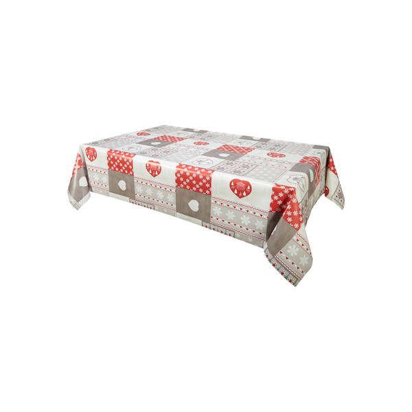  Habitable  Tablecloth Chalets - Rouge - 140x200 Cm  () 
