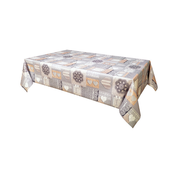  Habitable  Tablecloth Lovely - Gris - 140x200 Cm  () 