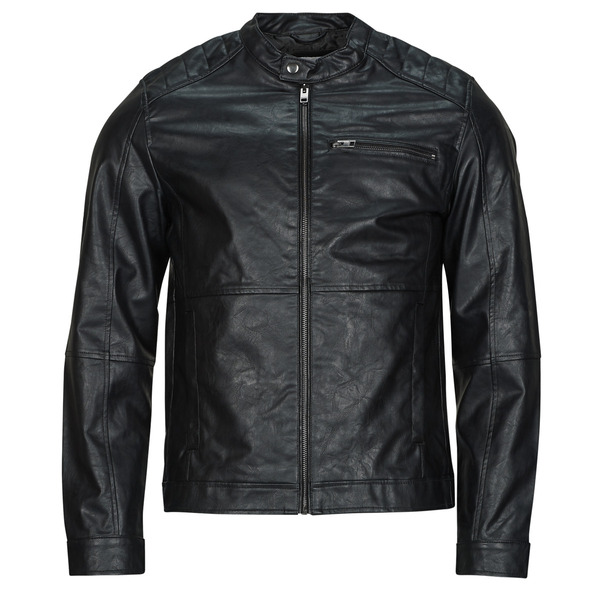  Jack & Jones  Leather Jacket Jjedylan Pu Biker  (men) 