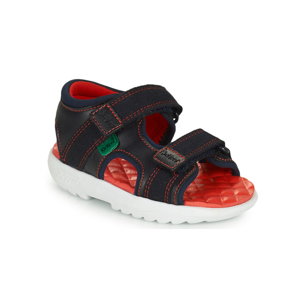  Kickers  Flat Sandals Kickster Sandal Lthr Im Nvy  (boys) 