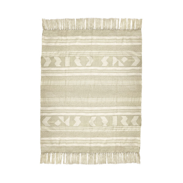  Malagoon  Plaids Craft Offwhite Throw (new)  () 