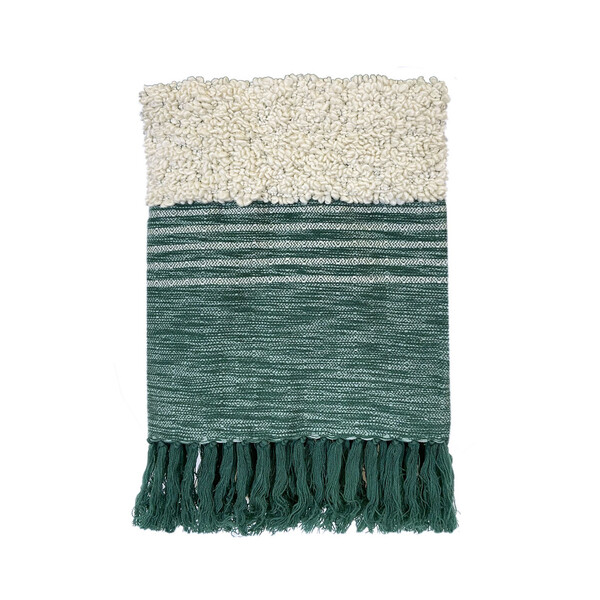  Malagoon  Plaids Tribal Green Throw  () 