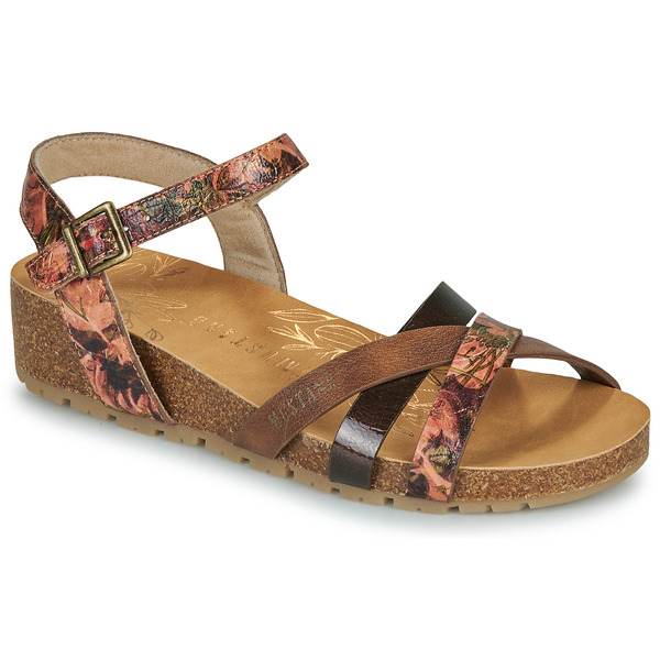  Mustang  Flat Sandals 26m0662002-brown-multi  (women) 