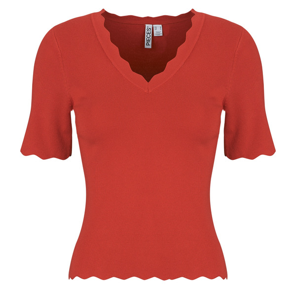  Pieces  Blouse Pcjuline Ss V-neck Knit  (women) 