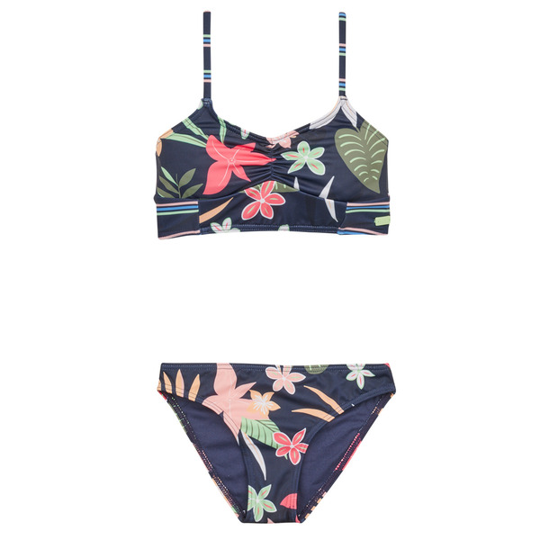  Roxy  Bikinis Vacay For Life Crop Top Set  (girls) 