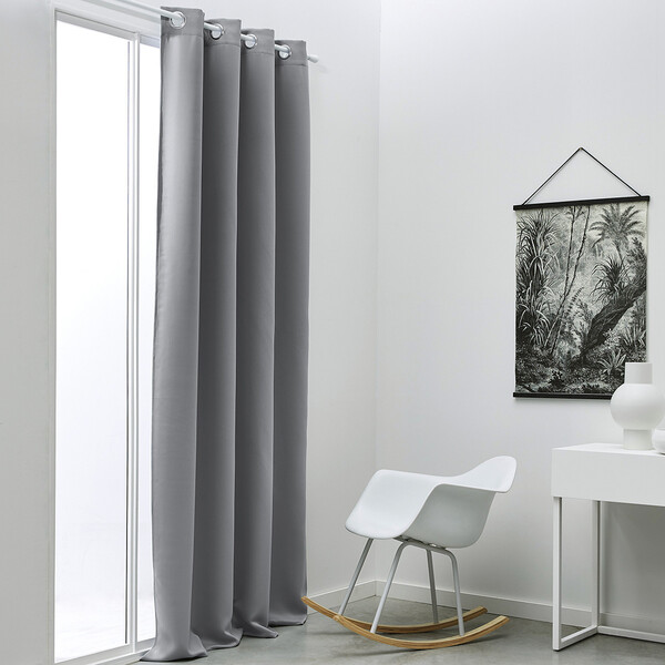  Today  Curtains, Blinds Rideau Occultant 140/240 Polyester Today Essential Acier  () 