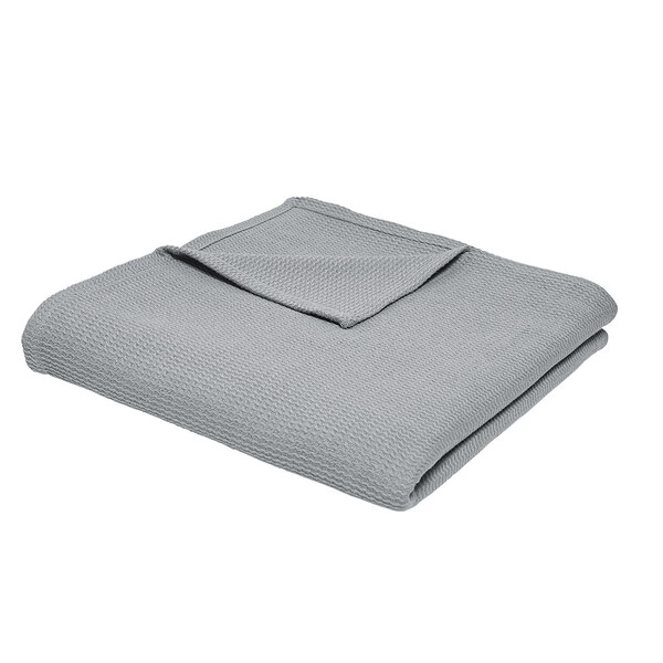  Today  Plaids Jeté De Lit Nid D'abeille 150/200 Coton Today Essential Acier  () 