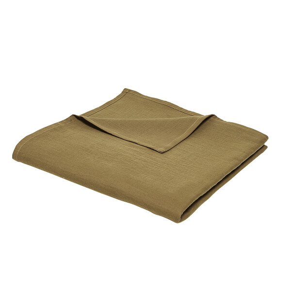  Today  Plaids Plaid Xl 150/200 Gaze De Coton Today Essential Bronze  () 
