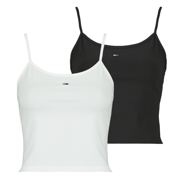  Tommy Jeans  Tops / Sleeveless T-shirts Tjw 2pack Essential Strap Top X2  (women) 