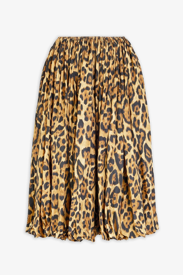  Alaïa A Line Leopard Skirt 