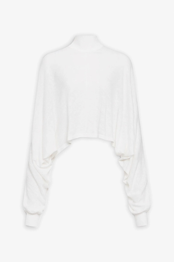  Alaïa Batwing White Jumper 