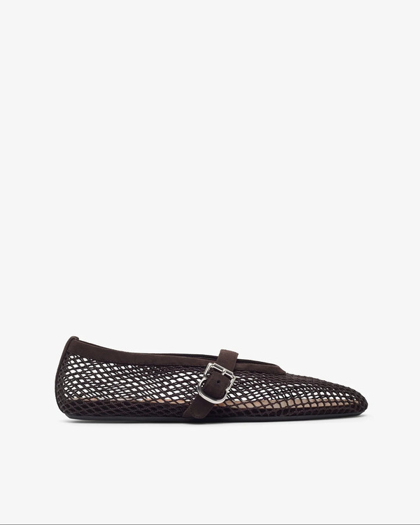  Alaïa Brown Mesh Ballet Flats 