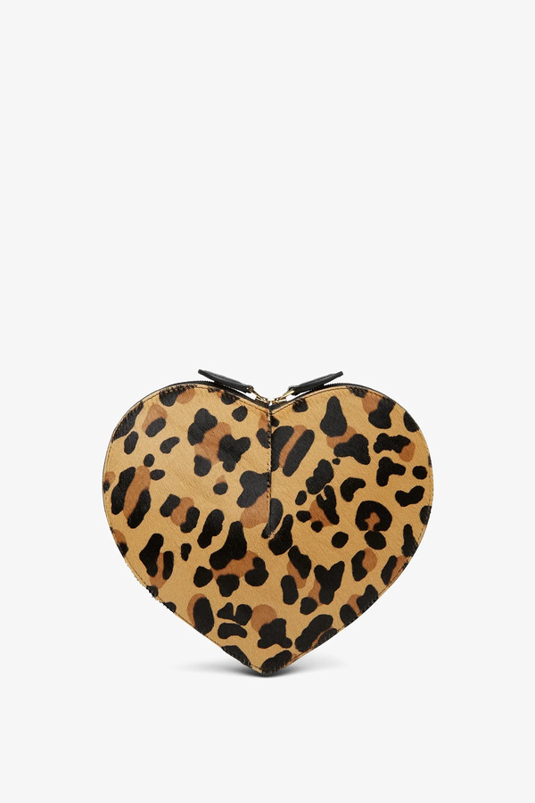  Alaïa Le Coeur Leopard Crossbody Bag 