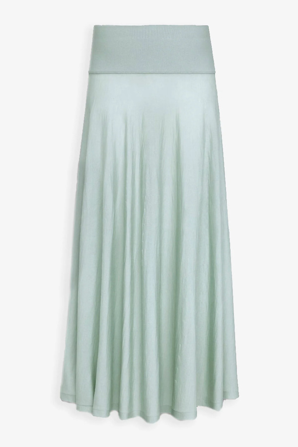  Alaïa Maxi Light Blue Skirt 