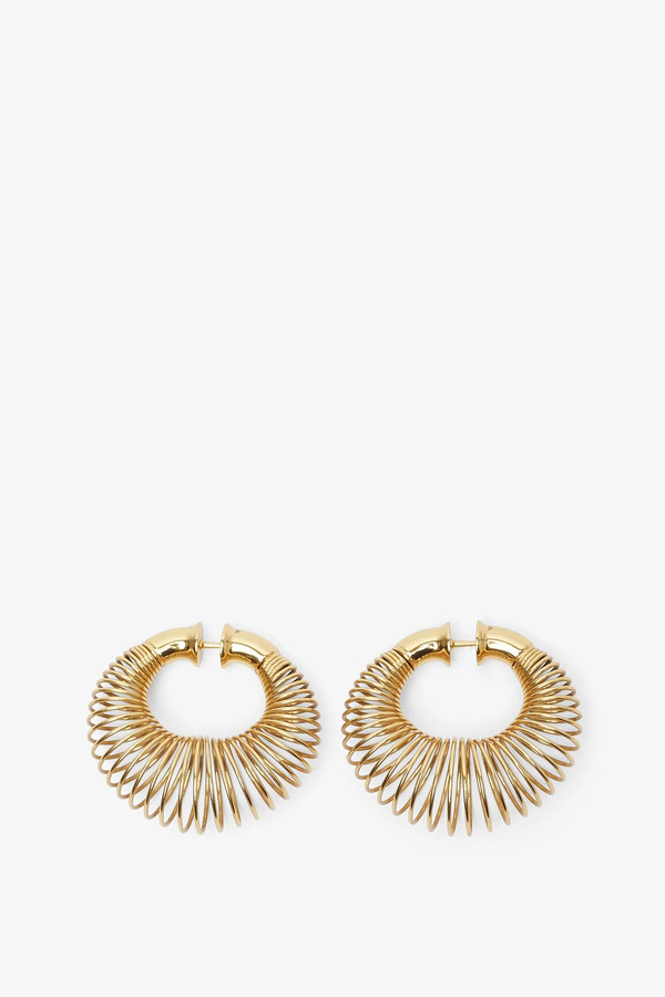 Alaïa Spiral Hoops Small Gold Earrings 