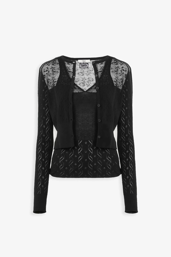  Chloé Black Knitted Top 