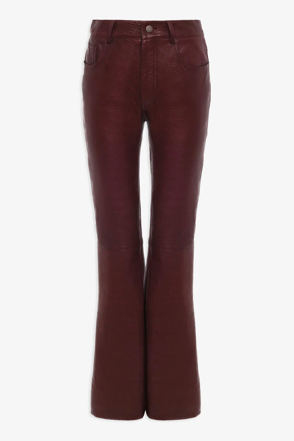  Chloé Flared Trousers In Leather 