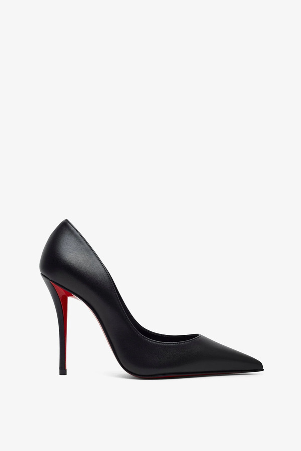  Christian Louboutin Miss Z 100 Black Leather Pumps 