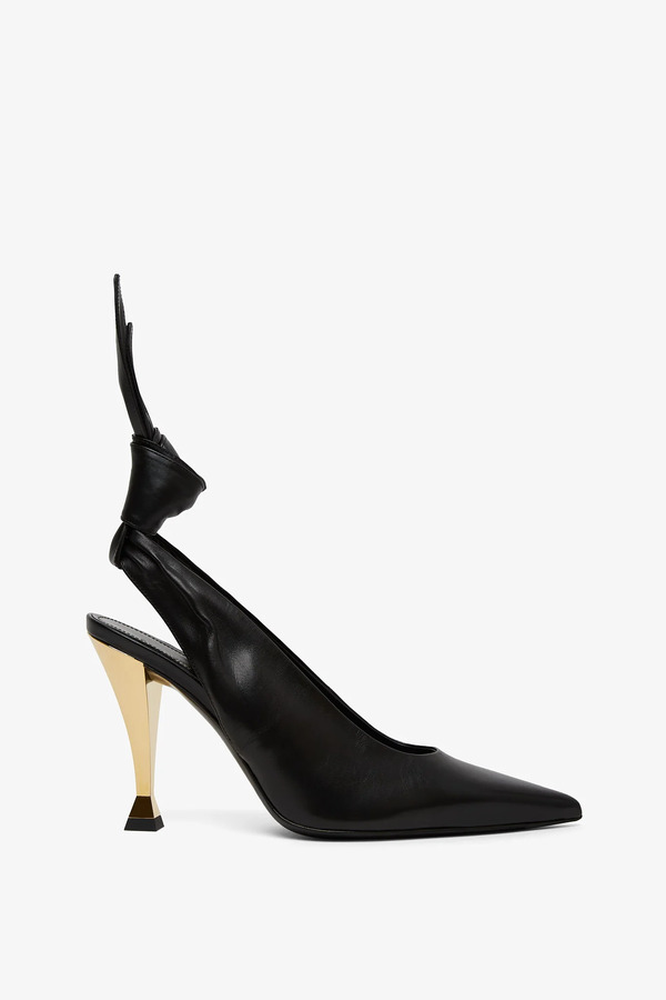  Givenchy Beauw Black Sling Pumps 