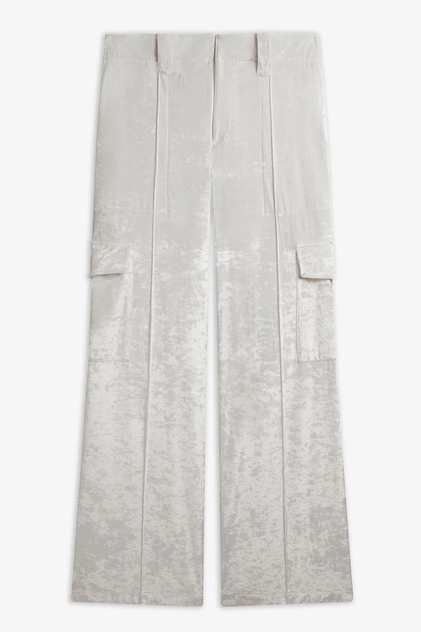  Phoebe Philo Liquid White Cargo Trousers 