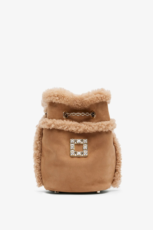  Roger Vivier Tres Vivier Shearling Back Pack 