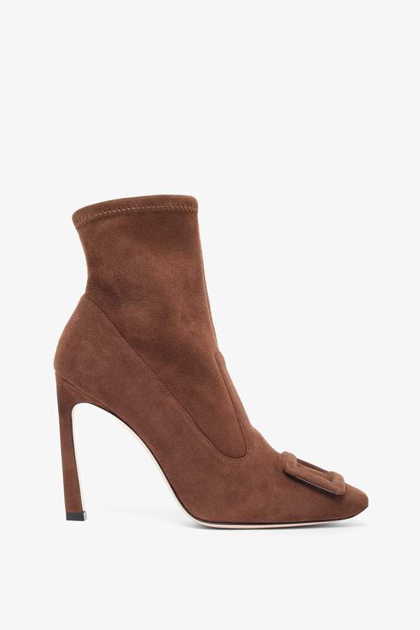  Roger Vivier Trompette 100 Suede Boots 