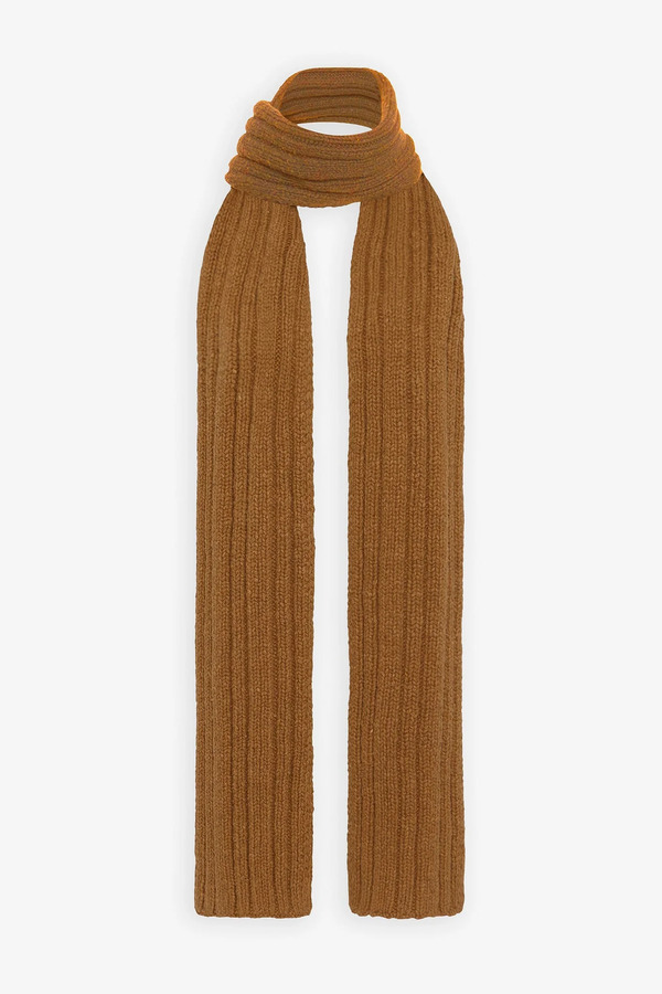  The Row Amos Tan Wool Scarf 