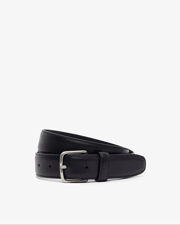  The Row Classic Black Silver Buckle Belt 