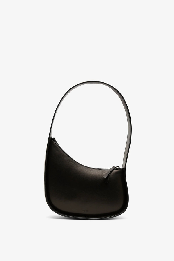  The Row Half Moon Black Leather Bag 