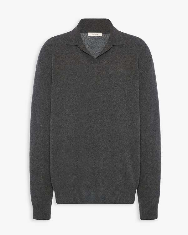  The Row Oashi Anthracite Cashmere Top 