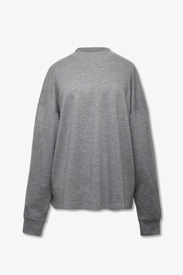  The Row Raveena Grey Cashmere Top 