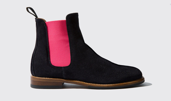  Scarosso Scarosso Boots Bruna Blu Suede Leather 